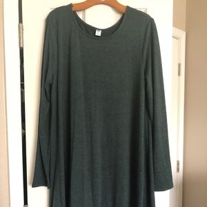 Long sleeve A-line dress